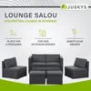 Juskys Polyrattan Gartenmöbel Set Salou inkl. Abdeckung - Produktbild-Vorschau 2