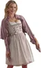 Poncho Damen Strick Wolle Trachtenumhang Cape Winterumhang Produktbild-Vorschau 4