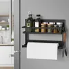 Uniqoos® Scaffale da parete nero salvaspazio con Anteprima dell’immagine prodotto 4