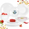 Vilde | Geschirrset - Weiß - 24 Teile - Opalglas - 6 Produktbild-Vorschau 2