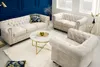 riess-ambiente Chesterfield 2er Sofa 150cm Samt champagner Produktbild-Vorschau 4