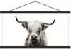 MuchoWow® Textilposter Scottish Hochlandrind - Schwarz - Produktbild-Vorschau 1