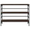 Konsolentisch Flurtisch Braun Eichen-Optik 100x32x75 cm Produktbild-Vorschau 5