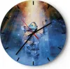 Wanduhr - Rund - Glasuhr - Astronaut Licht Kosmos - 40x40cm Produktbild-Vorschau 1