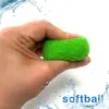 A hand squeezing a green ball under water splashes. Produktbild-Vorschau
