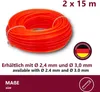 HOOZ 2-dielna sada strunových nožov Ø 2,4 mm x 15 m – Náhľad obrázku produktu 2