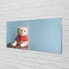 Glasbilder 140x70 Wandkunst sitzende Katze Produktbild-Vorschau 2