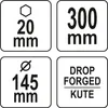 YATO YT-25472 Federspanner Fahrwerksfeder 300mm SW20mm Produktbild-Vorschau 10