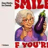 Smile If You're Horny Oma Aubergine Witzig Statement Produktbild-Vorschau 4