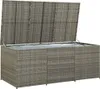 An outdoor storage box with the lid open, showing the interior. Voir les images du produit