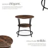 Table d’appoint Saint Louis 55x56cm - Bois foncé Voir les images du produit 3