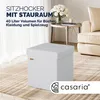 CASARIA® Pouf Sgabello Contenitore 38x38x38cm Box Anteprima dell’immagine prodotto 2