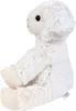 A plush toy sheep is shown sitting in profile against a white background. Produktbild-Vorschau