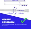 Klemmstange Weiß 60-90cm ausziehbar, Ø10/13mm, Produktbild-Vorschau 2