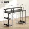 HOMCOM Wendbarer Computertisch, 120 x 50 cm, Bürotisch mit Produktbild-Vorschau 3