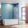 SONNI Panneau de baignoire 2 parties verre Panneau pliable Voir les images du produit 2