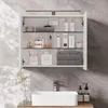 Kúpeľňová zrkadlová skrinka Vicco Lavio biely 70 x 60 cm s Náhľad obrázku produktu 6