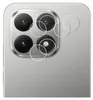 A close-up view of a smartphone's camera module with protective lens covers. Produktbild-Vorschau
