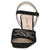 Caprice Damen Sandalette Leder Zierkette Schnalle Karreé Produktbild-Vorschau 2