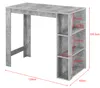 Bartisch 'Danderyd' Bartheke 120 x 60 x 106 cm mit 3 Produktbild-Vorschau 7