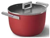 Smeg CKFC2611RDM Kochtopf Set Schwarz, Rot Aluminium, Produktbild-Vorschau 13