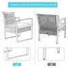 Diagrams illustrating the stability of a garden chair's metal base. Podgląd zdjęcia produktu