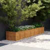 vidaXL Zahradní vyvýšený záhon 291 x 50 x 36 cm cortenová Náhled obrázku produktu 2