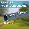 2,0m Poolflex flexibler PVC Druckschlauch Ø 50mm, grau Flex Produktbild-Vorschau 5