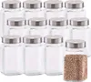 12er Set Vorratsgläser mit Edelstahldeckel - 7,5 x 7,5 x Produktbild-Vorschau 1