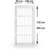 Türgitter ausziehbar 70–120 × 170–225 cm Weiß – Produktbild-Vorschau 2