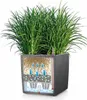 LECHUZA Pot de plantes CUBE Cottage 40 Granit | Pot de Voir les images du produit 23