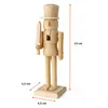 Nussknacker en bois de 23 cm, à décorer avec des pinceaux Voir les images du produit 3