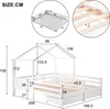 Flieks Massivholzbett Hausbett Kinderbett Doppelbett Produktbild-Vorschau 7