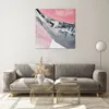 Bilder auf glas - Einteilig - Rosa Grau Farbe - 70x70cm - Produktbild-Vorschau 7