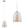 Lampa wisząca Ronda chromowana-herbaciany 1xE27x60W szkło Podgląd zdjęcia produktu 4