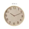Elegantné nástenné hodiny 38 cm s dreveným povrchom    Náhľad obrázku produktu 13
