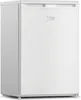 A white refrigerator with a freezer compartment, shown from a three-quarter angle. Voir les images du produit