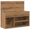 vidaXL Panca per scarpe Artisan oak 80x30x45 cm Materiale a Anteprima dell’immagine prodotto 9
