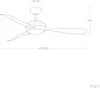 Energiespar Deckenventilator mit LED Beleuchtung und Produktbild-Vorschau 5