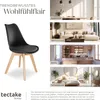 A collage of images showcasing a chair in different room settings and a close-up of the chair. Náhled obrázku produktu