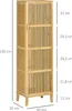 HOMCOM Meuble de rangement en bambou armoire de rangement Voir les images du produit 5
