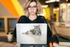 MuchoWow® Laptop Aufkleber Sticker Cover Katze - Grau - Produktbild-Vorschau 5