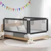 vidaXL Barrière de sécurité pour jeune enfant gris foncé Voir les images du produit 2