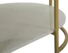 Mauro Ferretti Couchtisch aus goldenem Metall und Marmor. Produktbild-Vorschau 5