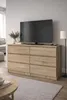 Commode en chêne Sonoma avec tiroirs, 140 cm de largeur, 6 Voir les images du produit 5