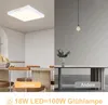 ZMH LED Deckenleuchte Flach Modern LED Lampe Weiß Eckig Produktbild-Vorschau 3