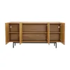Merax Sideboard 160x40x78 cm mit 4 Türen, Einlegearbeiten & Produktbild-Vorschau 5
