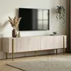 Skye Decor, mobile TV di alta qualità, travertino e oro, Anteprima dell’immagine prodotto 1