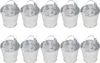10ks květináčů Mini Succulent Plant Pot Malý kovový kbelík Náhled obrázku produktu 3