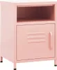 vidaXL Table de nuit rose 35x35x51 cm acier Voir les images du produit 2